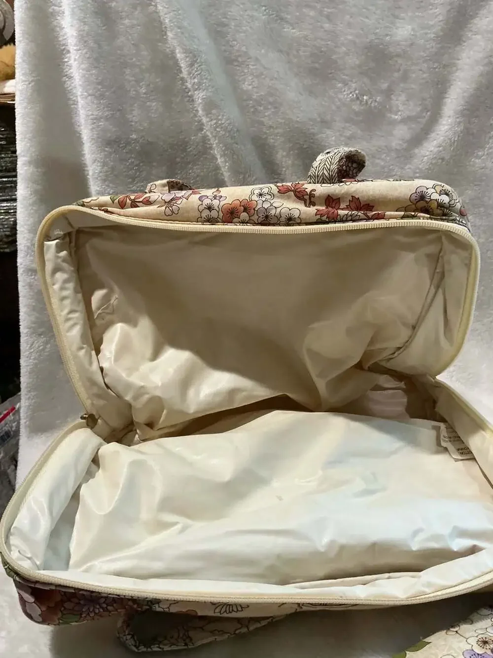 Once Upon A Rose Floral Tote Bag With Pouch